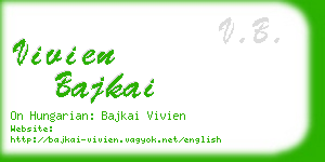 vivien bajkai business card